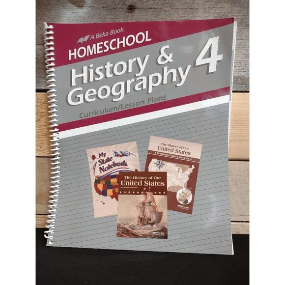 A Beka Book (Abeka) Homeschool History & Geography 4 Curriculum/Lesson Plans - Picture 1 of 2